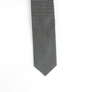 Barneys New York NeckTie Silver & Blue Striped